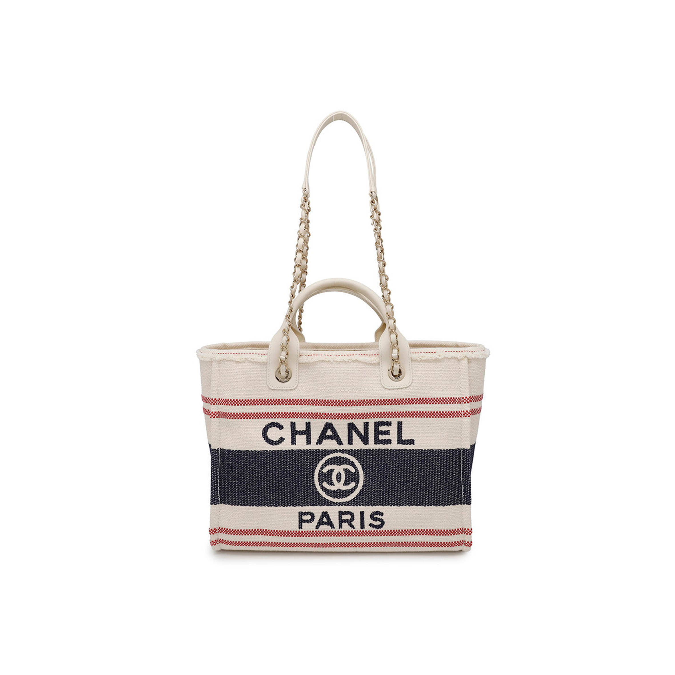 Ch*el master shopping bag cotton leather as3351 (34*27*15.5cm)